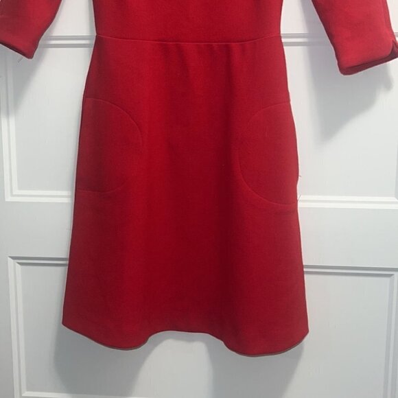 zara red sheath open back mini dress size Small - Picture 9 of 15